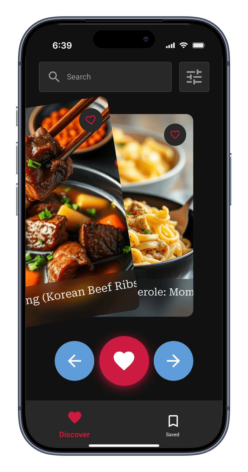 Swipe Recipe Screenshot From QuiCook | Advanced Recipe App